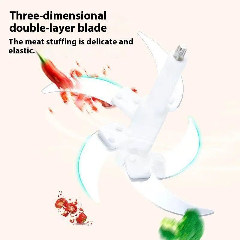 5L Meat Grinder Electric Stainless Steel Automatic Large Capacity High-Power Cutting Household Food Processor Chopper
