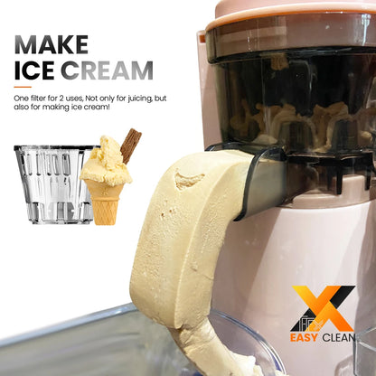 Mini Slow Juicer Portable Electric Juice Extractor Lemon Fruit Juice Maker Blender Easy Clean Can Make Ice Cream Mini-Pro