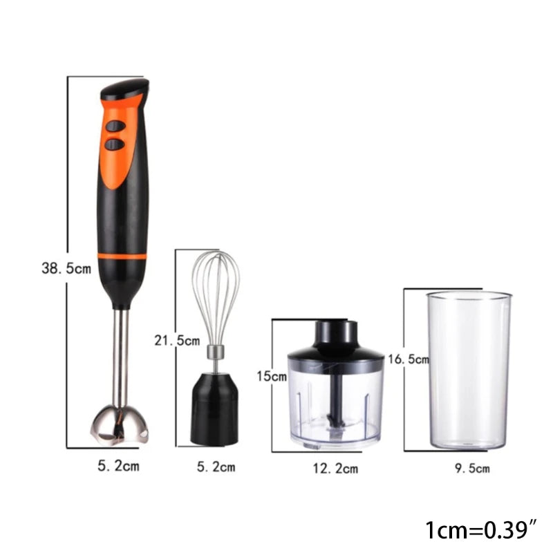 4-In-1 Multifunctional Hand 300W Immersion Mixer Vegetable Grinde