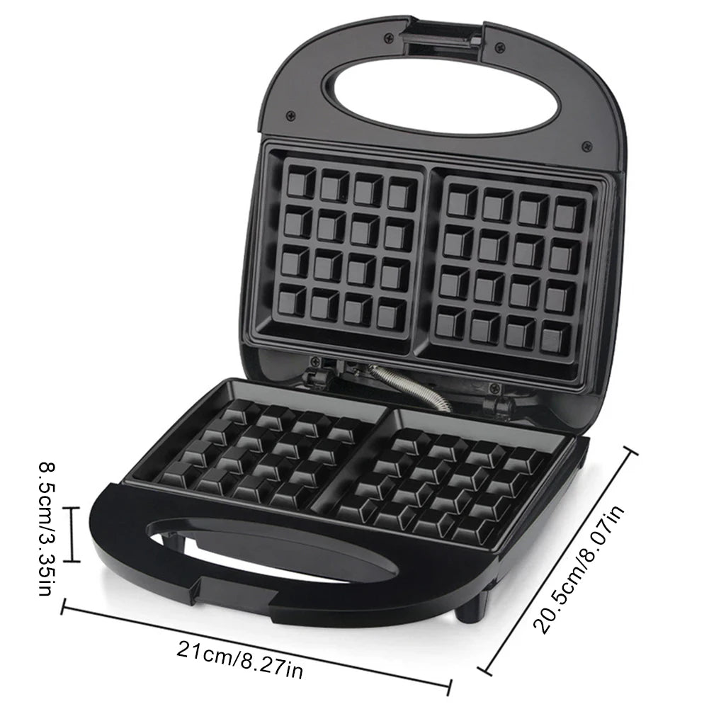 Waffle Maker Belgian Waffle Maker Portable Waffle Making Machine Non Stick Chaffle Maker Anti-Scalding for Waffles Sandwiches