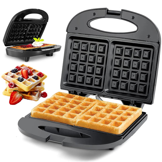 Waffle Maker Belgian Waffle Maker Portable Waffle Making Machine Non Stick Chaffle Maker Anti-Scalding for Waffles Sandwiches