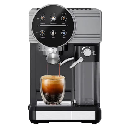 New Cappuccino Latte Espresso Coffee Maker 20 Bar Powerful Pressure Pump Electric Espresso Portable Coffee Machine with Milk