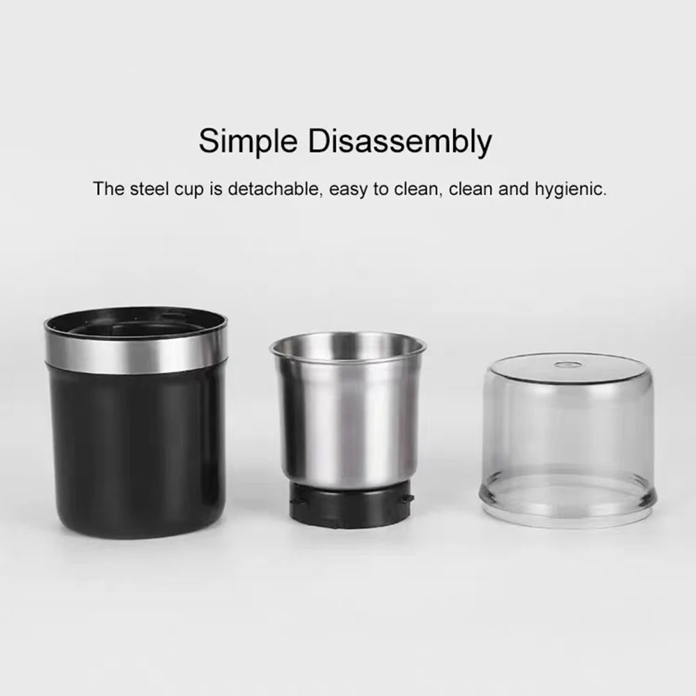 200W Grade High-Power Coffee Grinder Detachable for Cleaning Household Multifunctional Appliances and Kitchenware 220V/110V