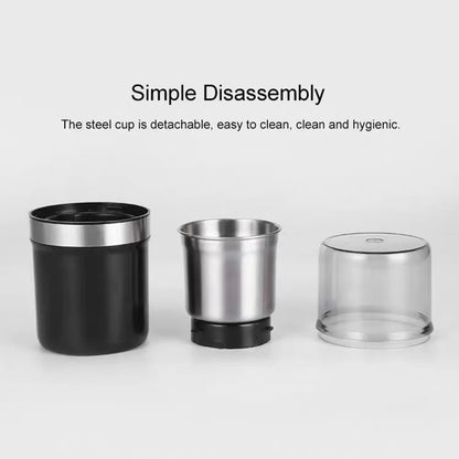 200W Grade High-Power Coffee Grinder Detachable for Cleaning Household Multifunctional Appliances and Kitchenware 220V/110V