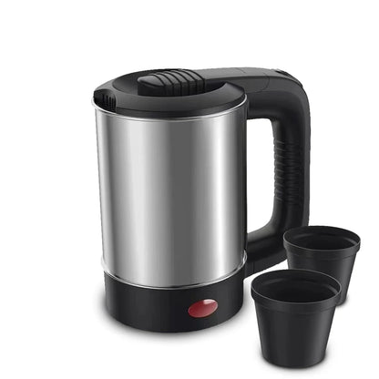 Mini Electric Kettle Tea Coffee Stainless Steel 1000W Portable Travel Water Boiler Pot 0.5L for Hotel Family Trip